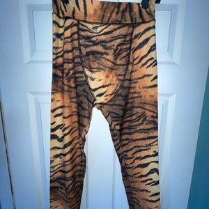 Tiger print mens leggings